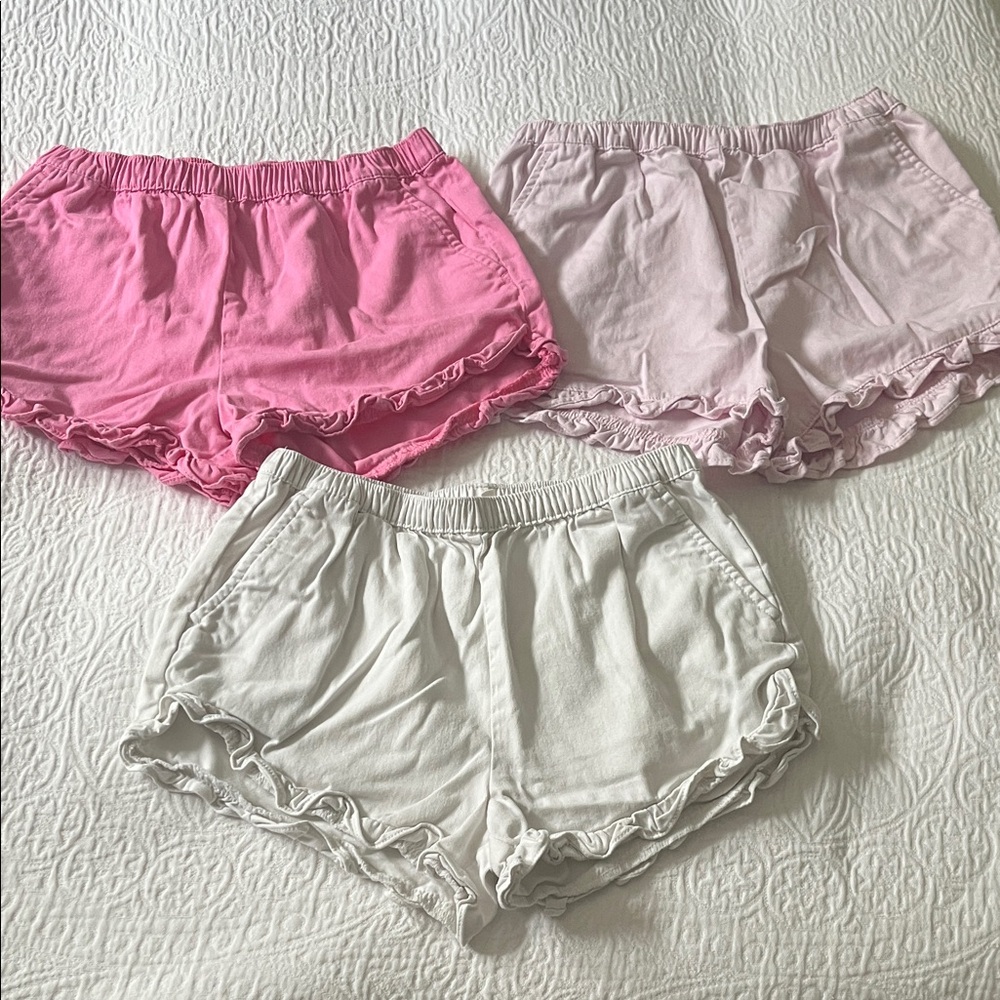 Crewcuts Cotton Shorts with Ruffle Trim, Size 10